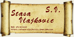 Staša Vlajković vizit kartica